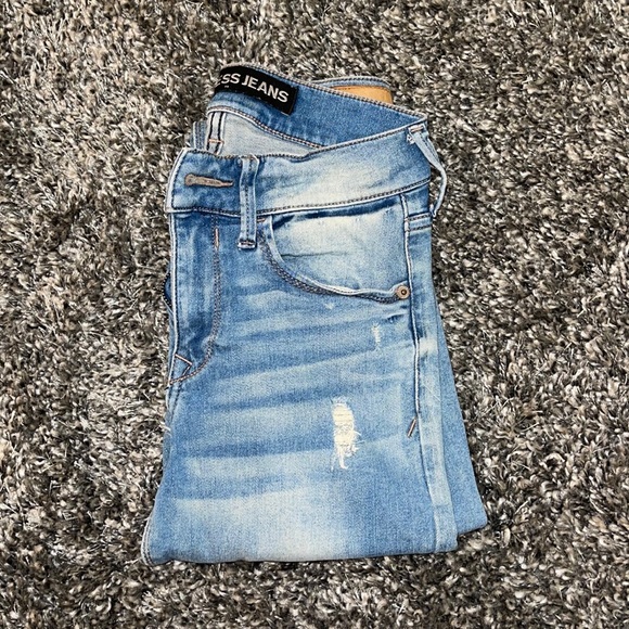 Express distress skinny jean